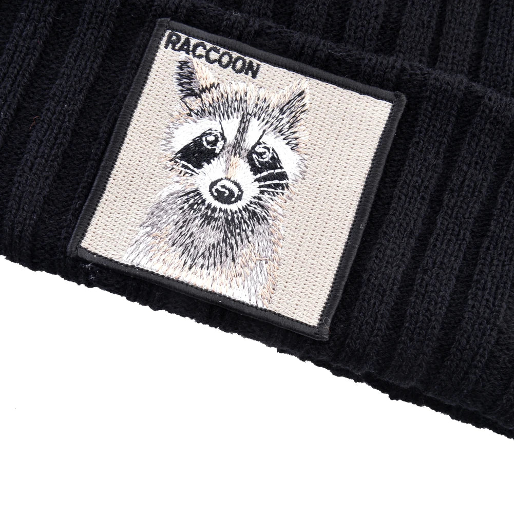 Raccoon Patch Beanie