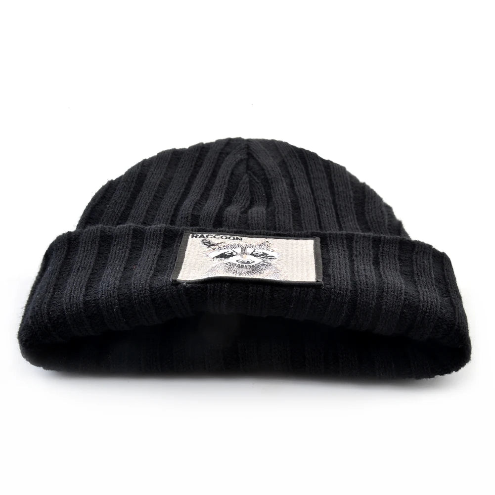 Raccoon Patch Beanie