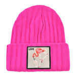 Flamingo Patch Beanie
