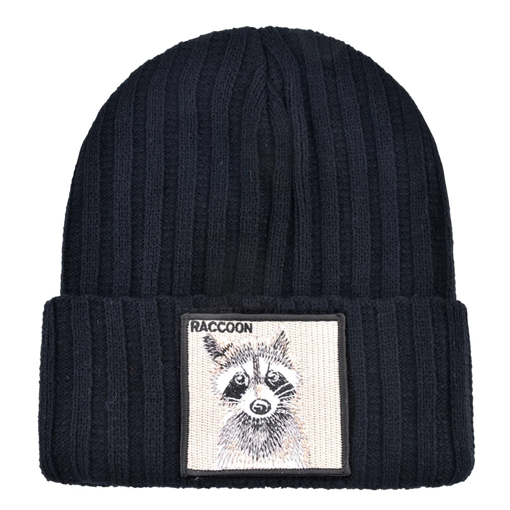 Raccoon Patch Beanie