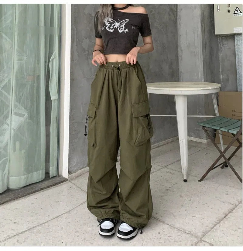 Baggy Cargo Parachute Pants