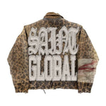 Saints Global Distressed Graphic Streetwear Jacket
