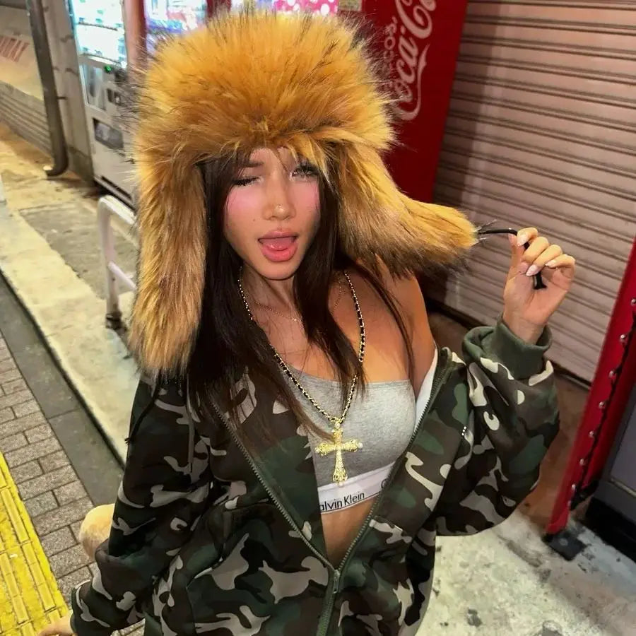 Faux Fur Trapper Hat