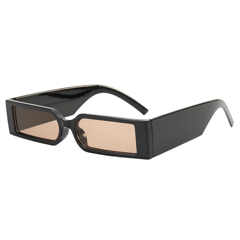 Bold Rectangular Shield Frame Sunglasses