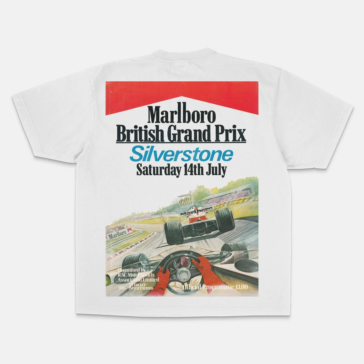 Marlboro British Grand Prix Silverstone Vintage Graphic Tee