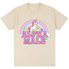 Alpha Male Rainbow Unicorn Tee