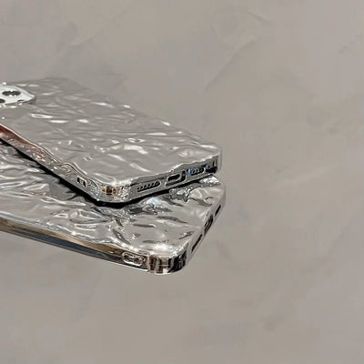 Crinkled Tin Foil iPhone Case