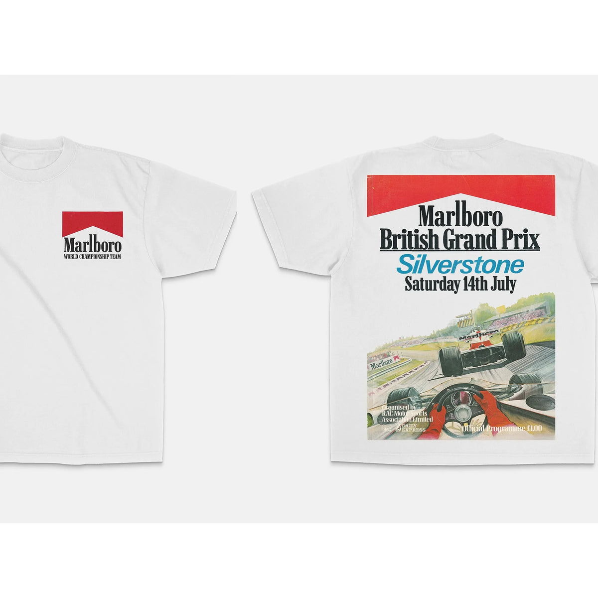 Marlboro British Grand Prix Silverstone Vintage Graphic Tee