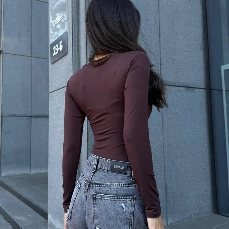 Edge Metal-Adorned Bodysuit