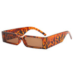 Bold Rectangular Shield Frame Sunglasses