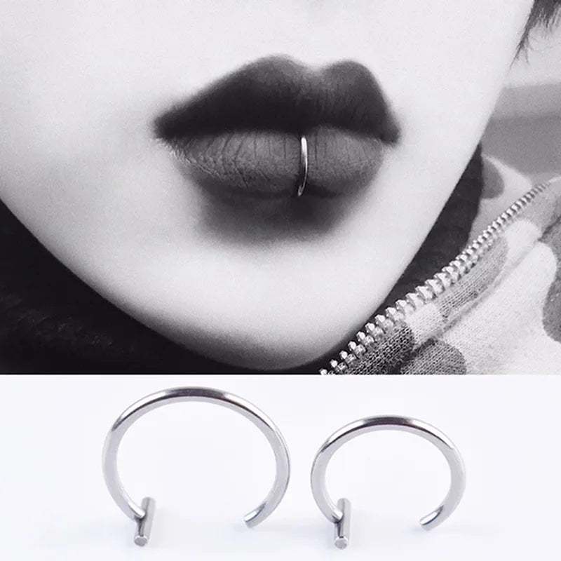 Cuff Clip On Lip Ring