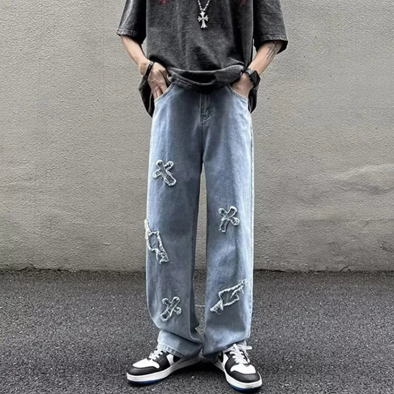 Cross-Stitch Denim Jeans