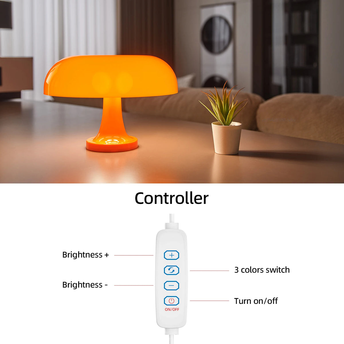 Retro Mushroom Table Lamp