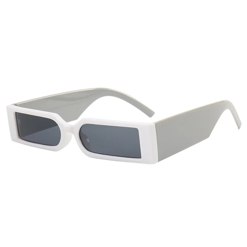 Bold Rectangular Shield Frame Sunglasses