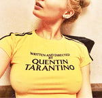 Written and Directed by Quentin Tarantino Cropped Tee - AESTHEDEX