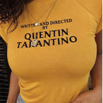Written and Directed by Quentin Tarantino Cropped Tee - AESTHEDEX
