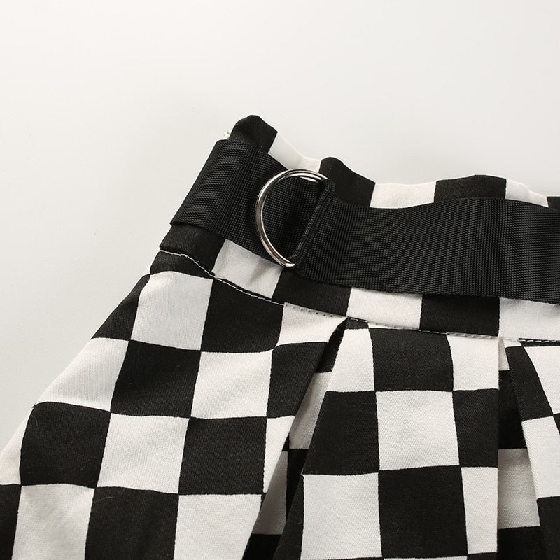 Checkered Mini Skirt