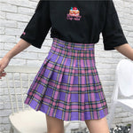 Plaid Pleated Skirt
