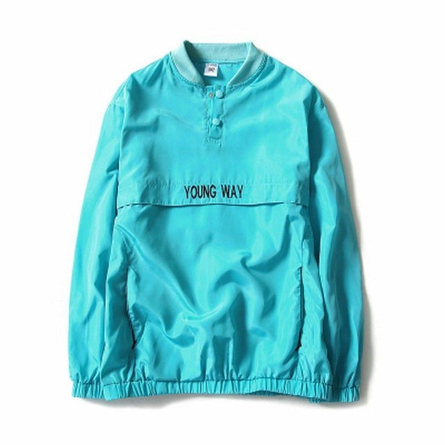 Young Way Reflective Windbreaker Jacket - AESTHEDEX