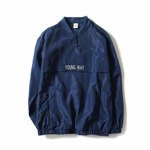 Young Way Reflective Windbreaker Jacket - AESTHEDEX
