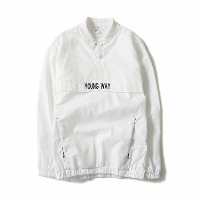 Young Way Reflective Windbreaker Jacket - AESTHEDEX