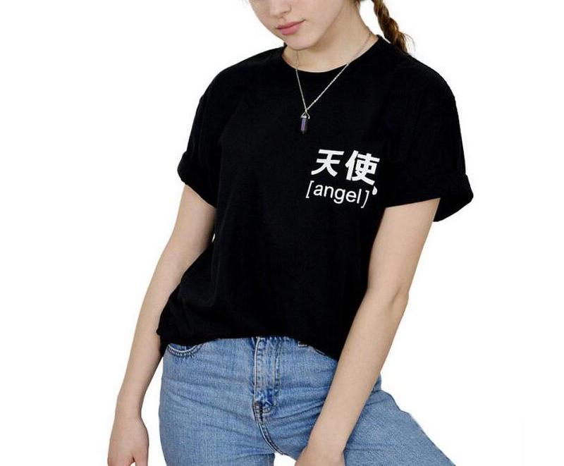 Japanese "Angel" T-Shirt - AESTHEDEX