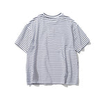 Rose Embroidery Striped T-shirt - AESTHEDEX