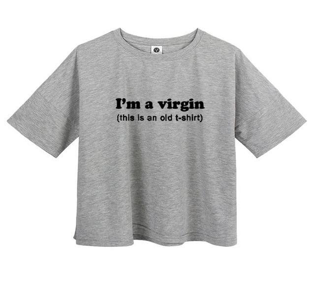 I'm A Virgin (This is an Old T-Shirt) Tee - AESTHEDEX