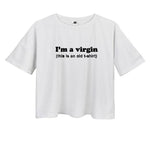 I'm A Virgin (This is an Old T-Shirt) Tee - AESTHEDEX