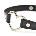 Heart Studded Choker Necklace - AESTHEDEX