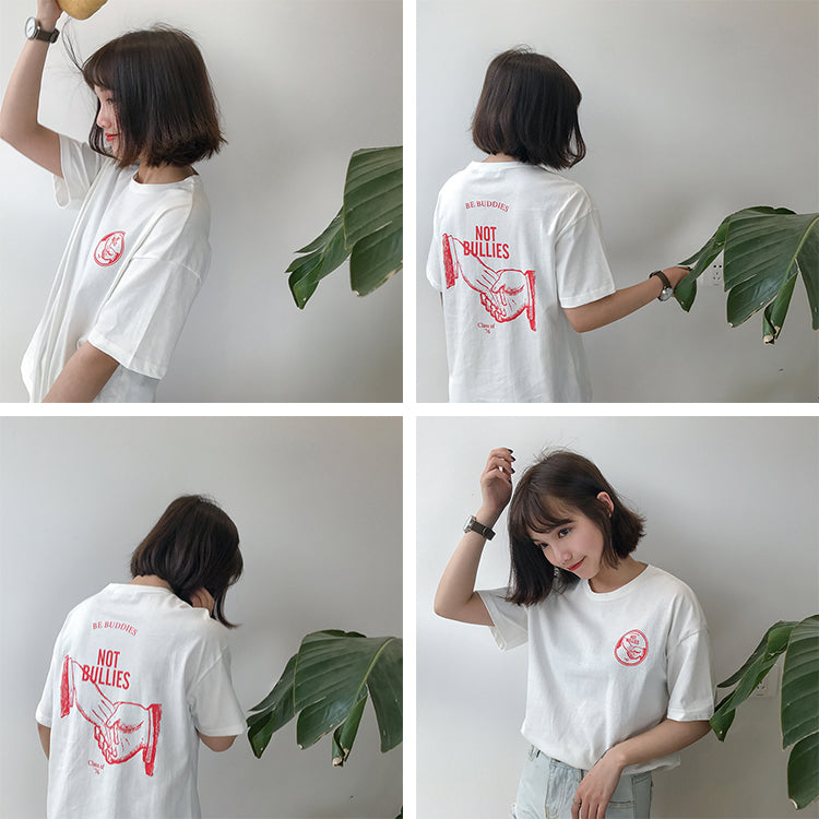 Be Buddies Not Bullies T-Shirt - AESTHEDEX
