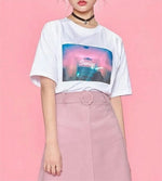 Neon Sunday Tumblr T-Shirt - AESTHEDEX