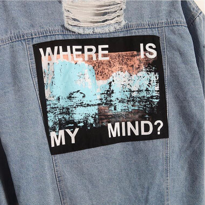 Where Is My Mind? Denim Jacket - AESTHEDEX