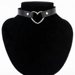 Heart Studded Choker Necklace - AESTHEDEX