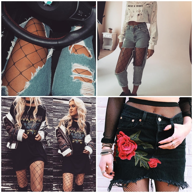 Fishnet Tights - AESTHEDEX