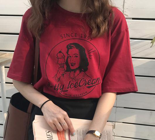Betty Ice Cream T-Shirt - AESTHEDEX