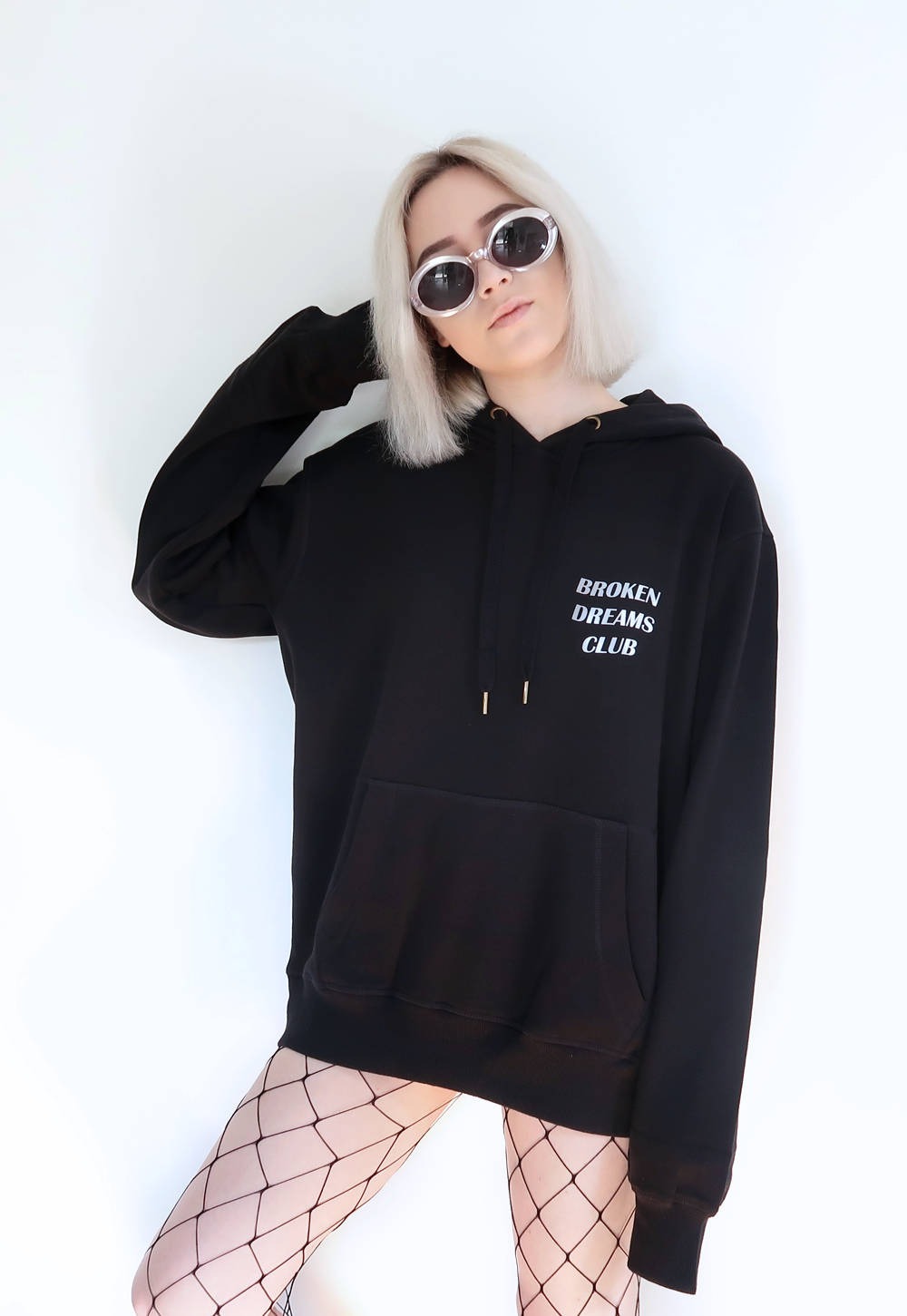 Broken Dreams Club Black Hoodie - AESTHEDEX