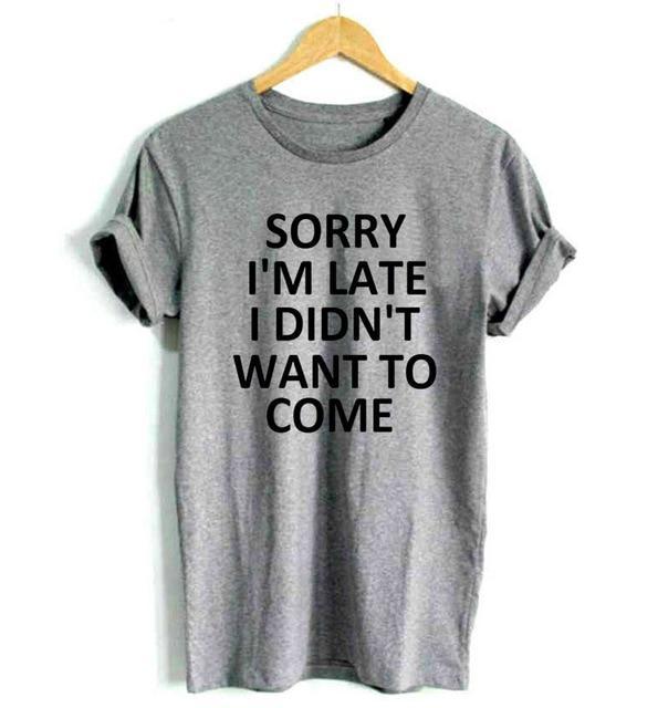 Sorry I'm Late T-Shirt - AESTHEDEX