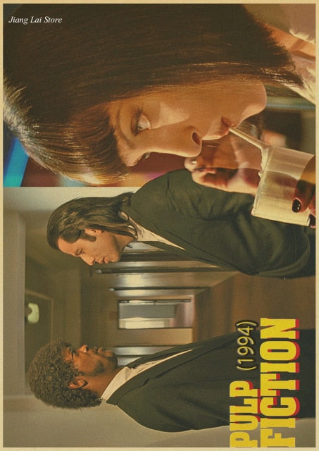 Pulp Fiction Retro Anime Posters - AESTHEDEX