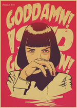 Pulp Fiction Retro Anime Posters - AESTHEDEX