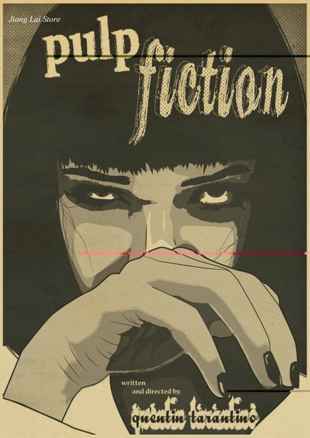 Pulp Fiction Retro Anime Posters - AESTHEDEX