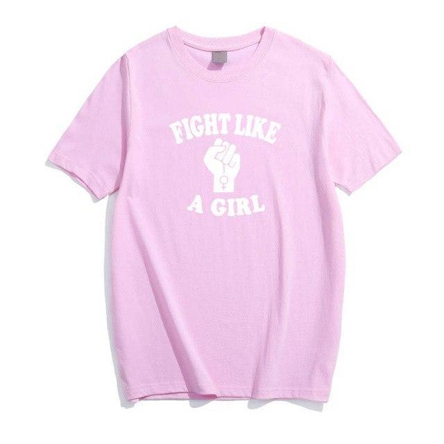 Fight Like A Girl T-Shirt - AESTHEDEX