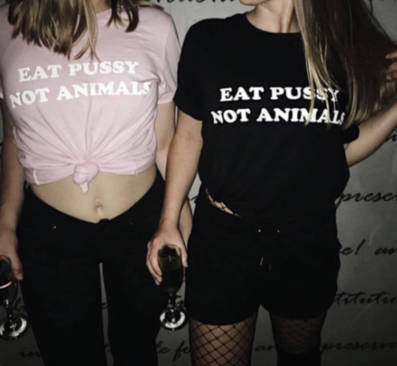 Eat Pu$$y, Not Animals T-Shirt - AESTHEDEX