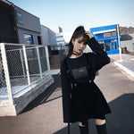 Velvet Suspenders Skirt - AESTHEDEX