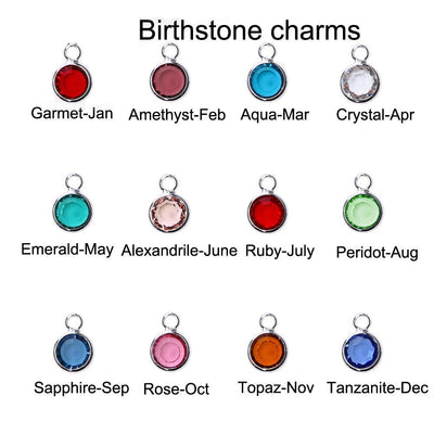 Rose Birthstone Necklace - AESTHEDEX