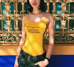 Written and Directed by Quentin Tarantino Yellow Bodysuit - AESTHEDEX