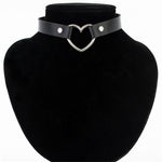 Heart Studded Choker Necklace - AESTHEDEX