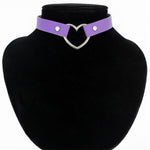 Heart Studded Choker Necklace - AESTHEDEX