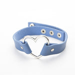 Heart Studded Choker Necklace - AESTHEDEX