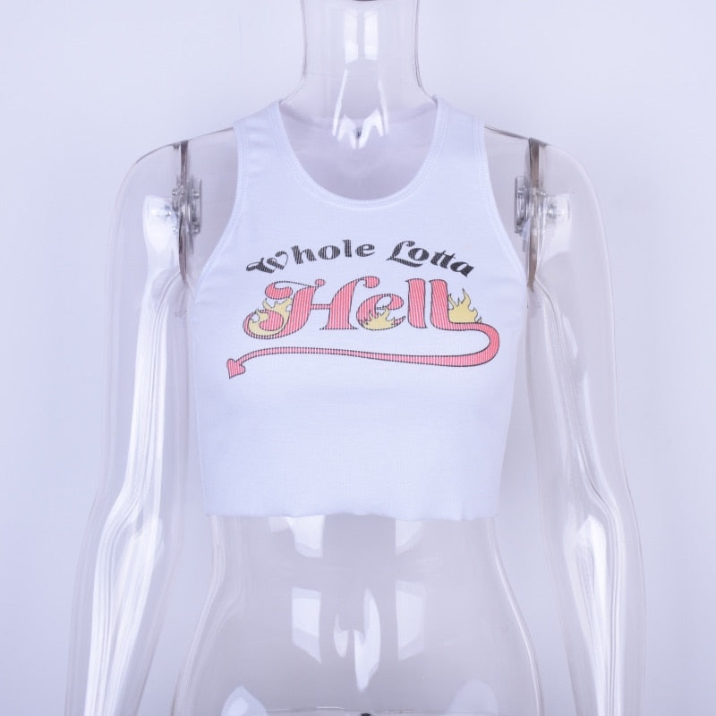 Whole Lotta Hell Tank Top - AESTHEDEX